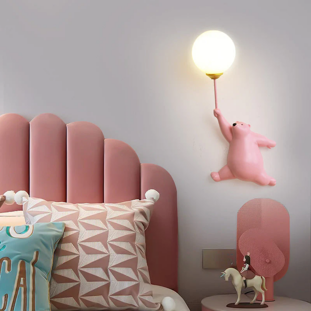 LED Wandleuchte Bär-Design mit 3 Lichtfarben -    Zorenza