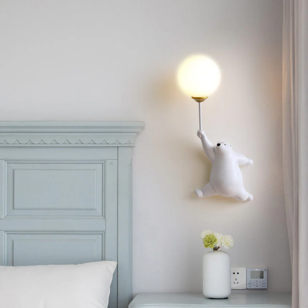 LED Wandleuchte Bär-Design mit 3 Lichtfarben -    Zorenza