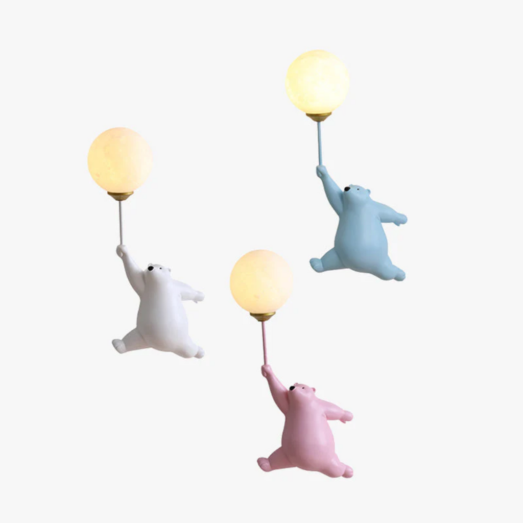 LED Wandleuchte Bär-Design mit 3 Lichtfarben -    Zorenza