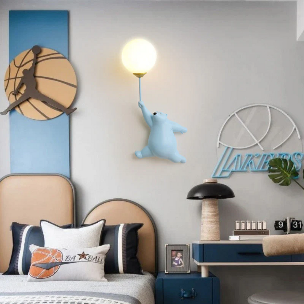 LED Wandleuchte Bär-Design mit 3 Lichtfarben -    Zorenza
