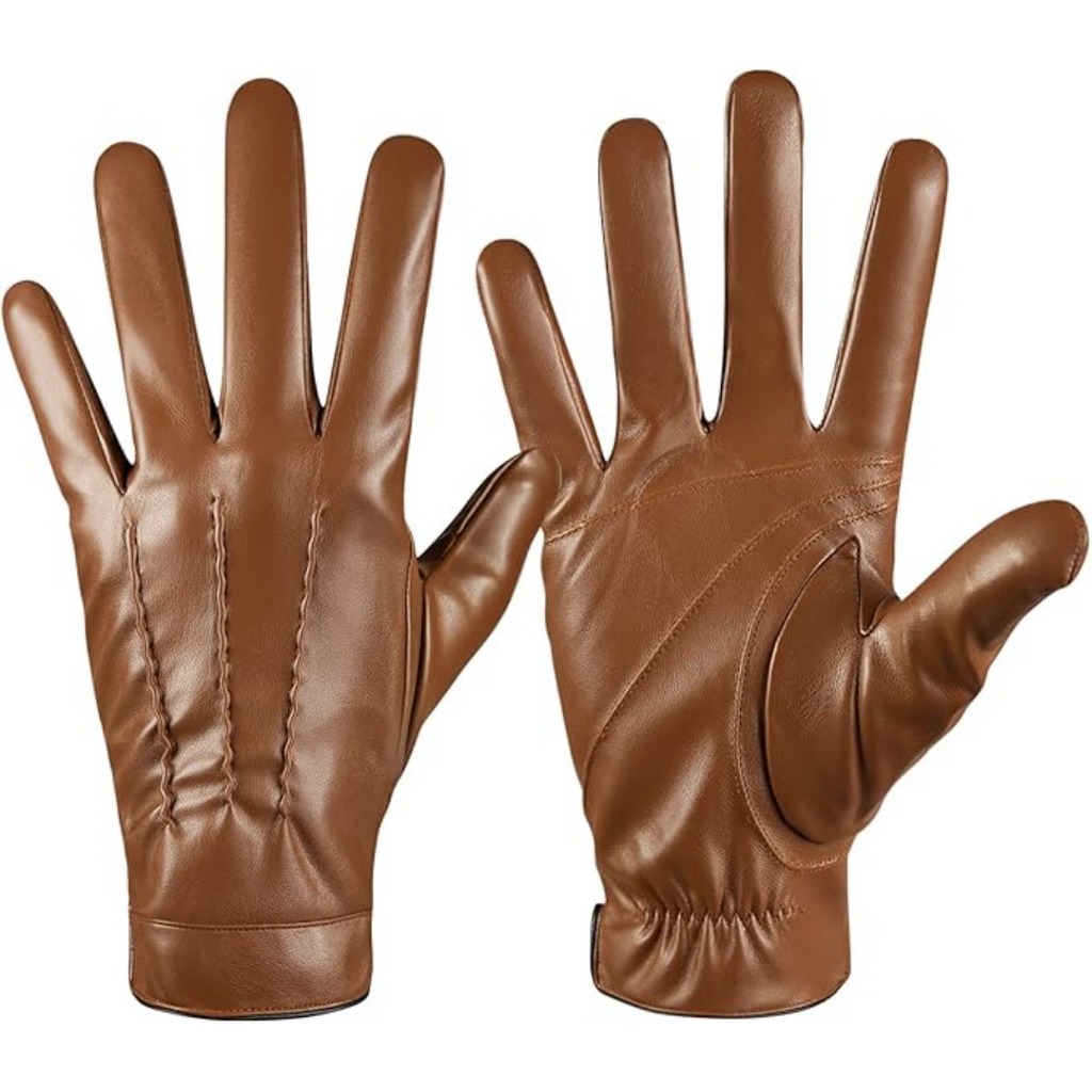 Leder-Touchscreen-Handschuhe mit Kaschmir-Fütterung -    Zorenza