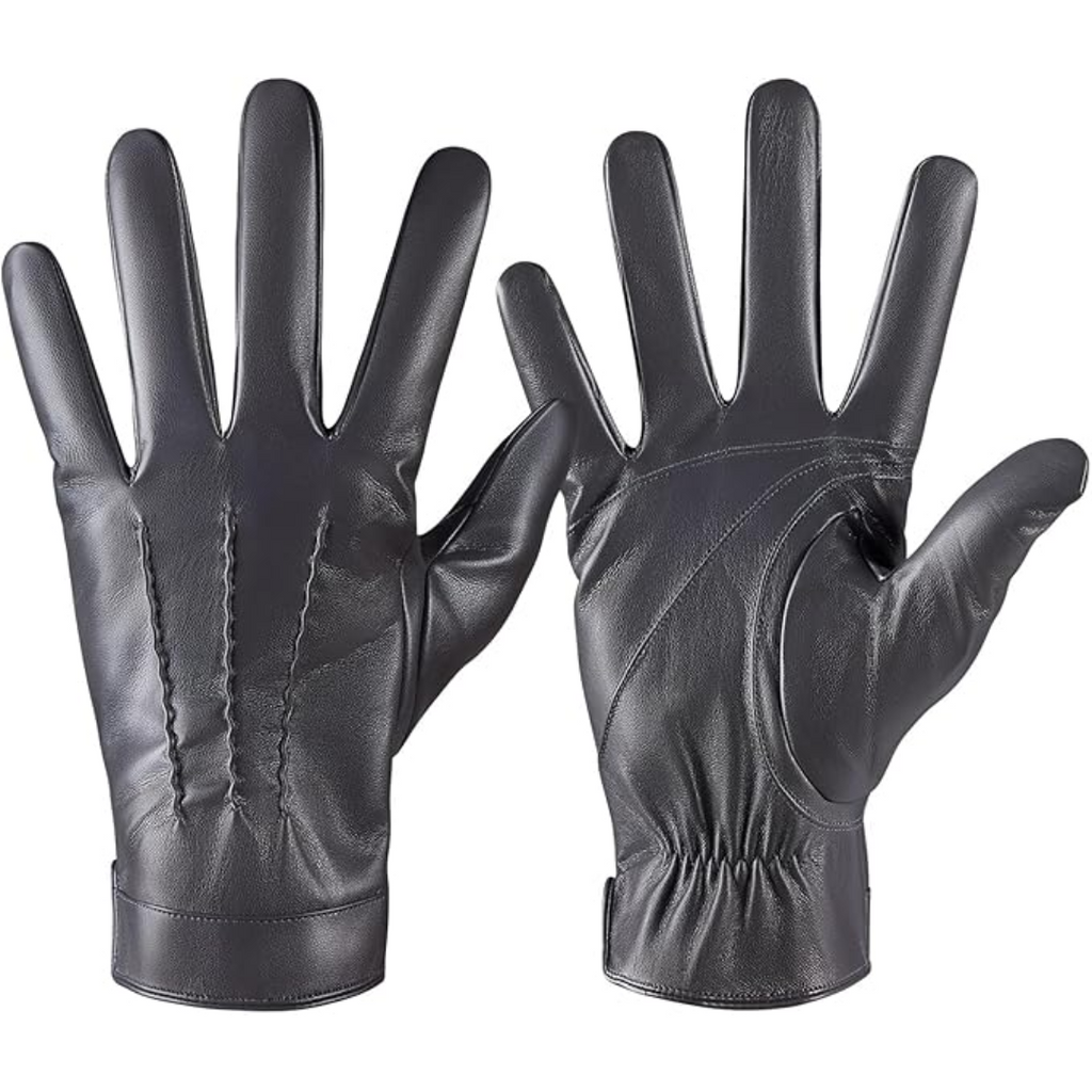 Leder-Touchscreen-Handschuhe mit Kaschmir-Fütterung -    Zorenza