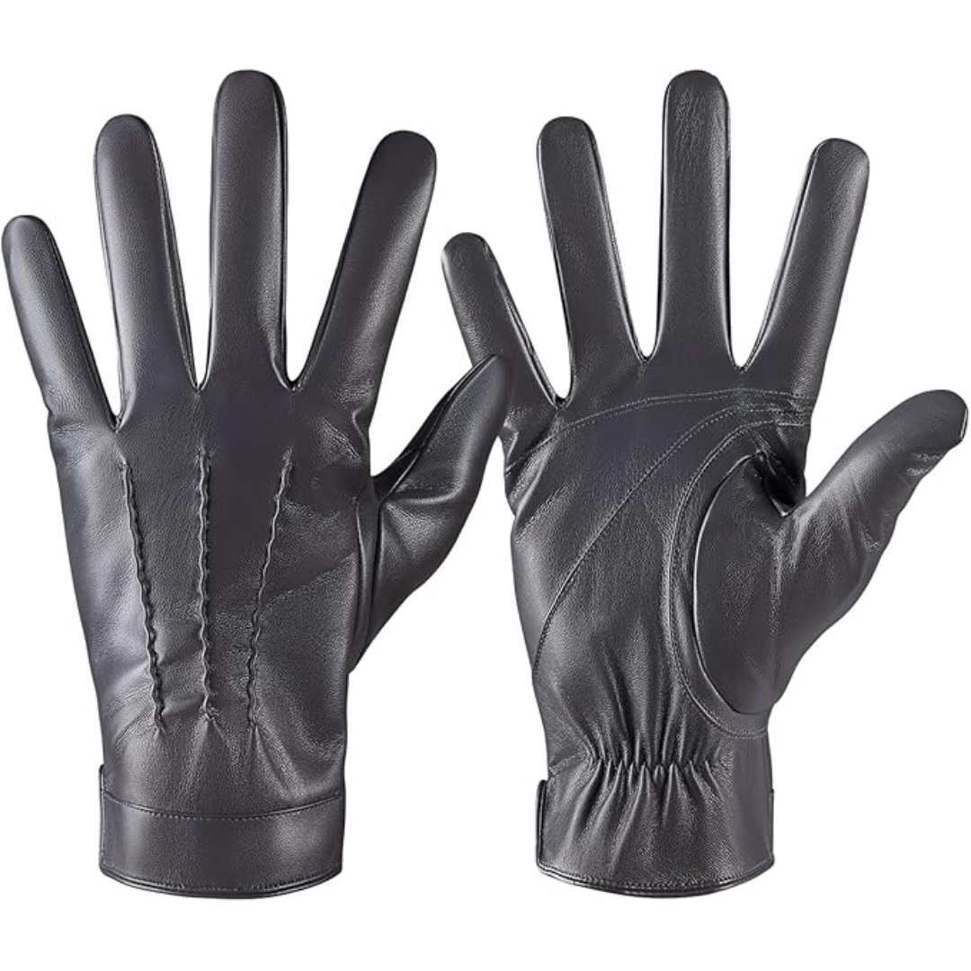 Leder-Touchscreen-Handschuhe mit Kaschmir-Fütterung -    Zorenza
