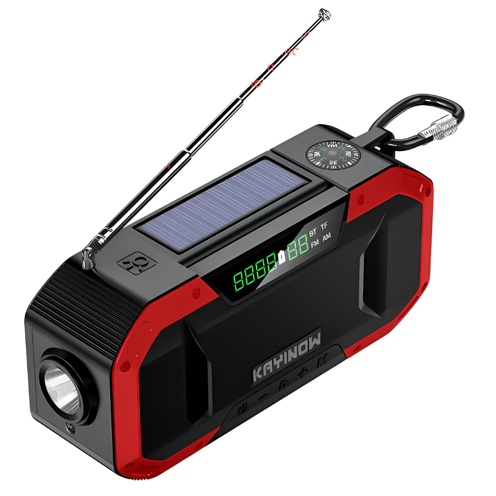 Solar-Notfallradio mit Handkurbel und Powerbank -    Zorenza