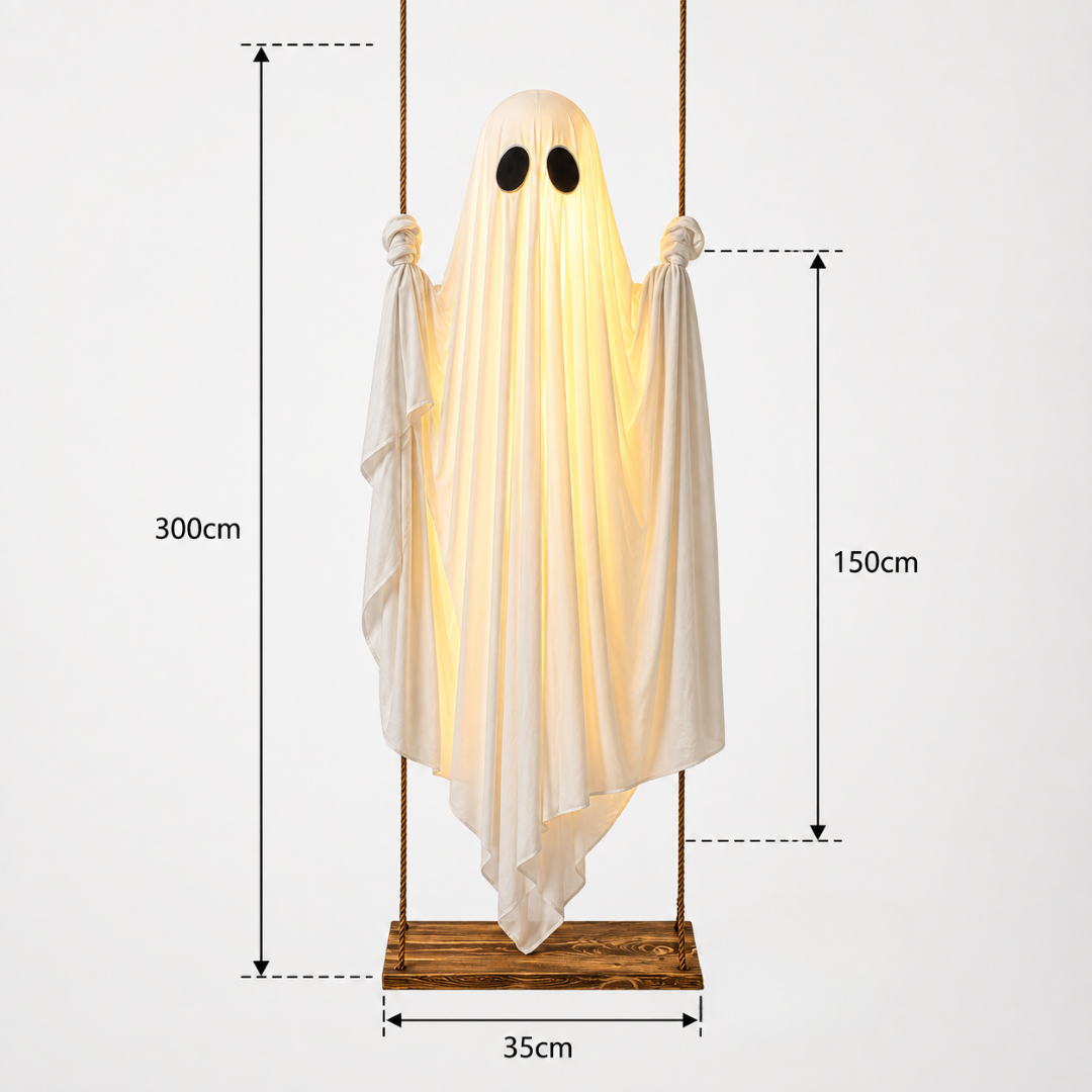 Schaukelgeist Deko 152 cm mit Fernbedienung und Licht -    Zorenza