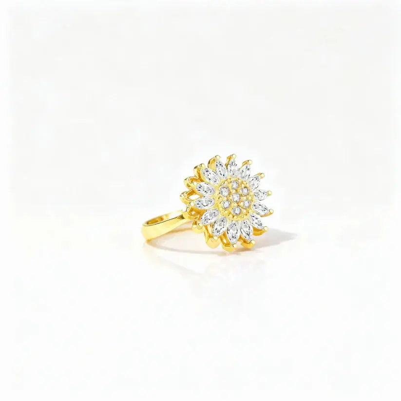 Verstellbarer Fidget-Ring – Drehband, polierter Edelstahl Zorenza