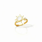 Verstellbarer Fidget-Ring – Drehband, polierter Edelstahl Zorenza