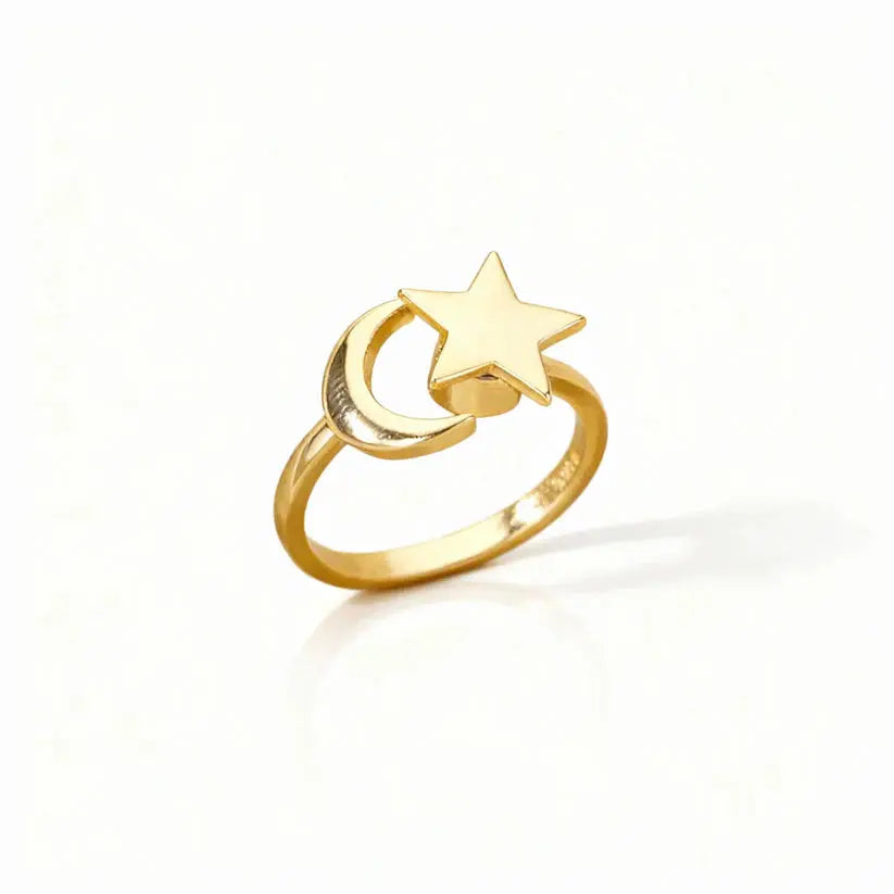 Verstellbarer Fidget-Ring – Drehband, polierter Edelstahl Zorenza
