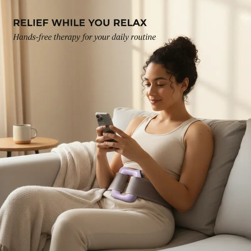 Vibrations-Massagegürtel mit Wärmefunktion – Freihändig Zorenza