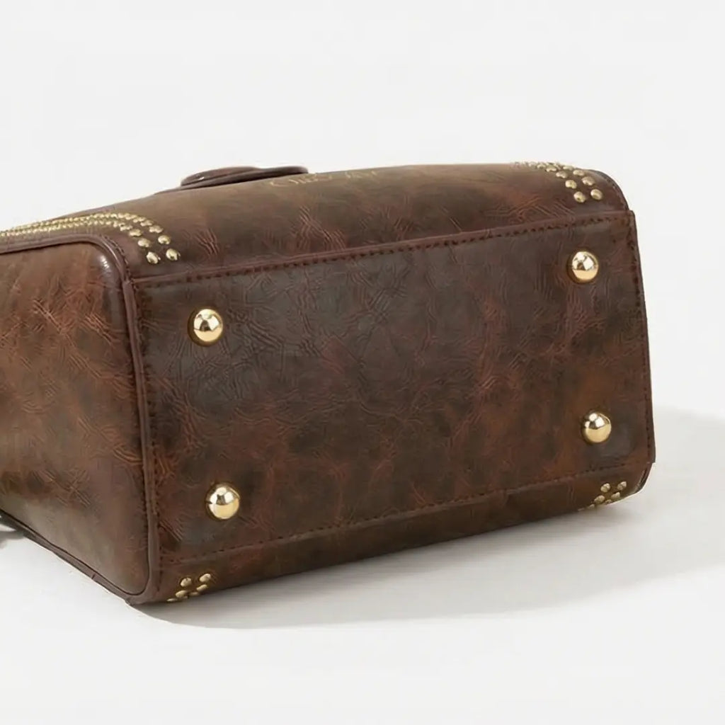 Vintage Crossbody-Beuteltasche mit gewebtem Kunsthandwerk-Träger Zorenza