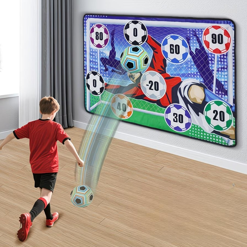 Fußball-Zielwand mit Klebbällen – Interaktives Schießspiel -    Zorenza