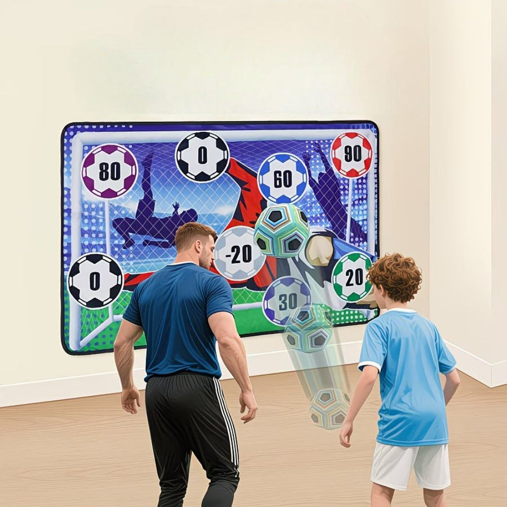 Fußball-Zielwand mit Klebbällen – Interaktives Schießspiel -    Zorenza