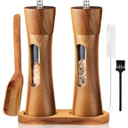 Holz-Gewürzmühle mit Sichtfenster – Präzises Mahlen -    Zorenza