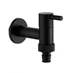 Wandwasserhahn Messing schwarz matt – für Garten und Balkon Zorenza
