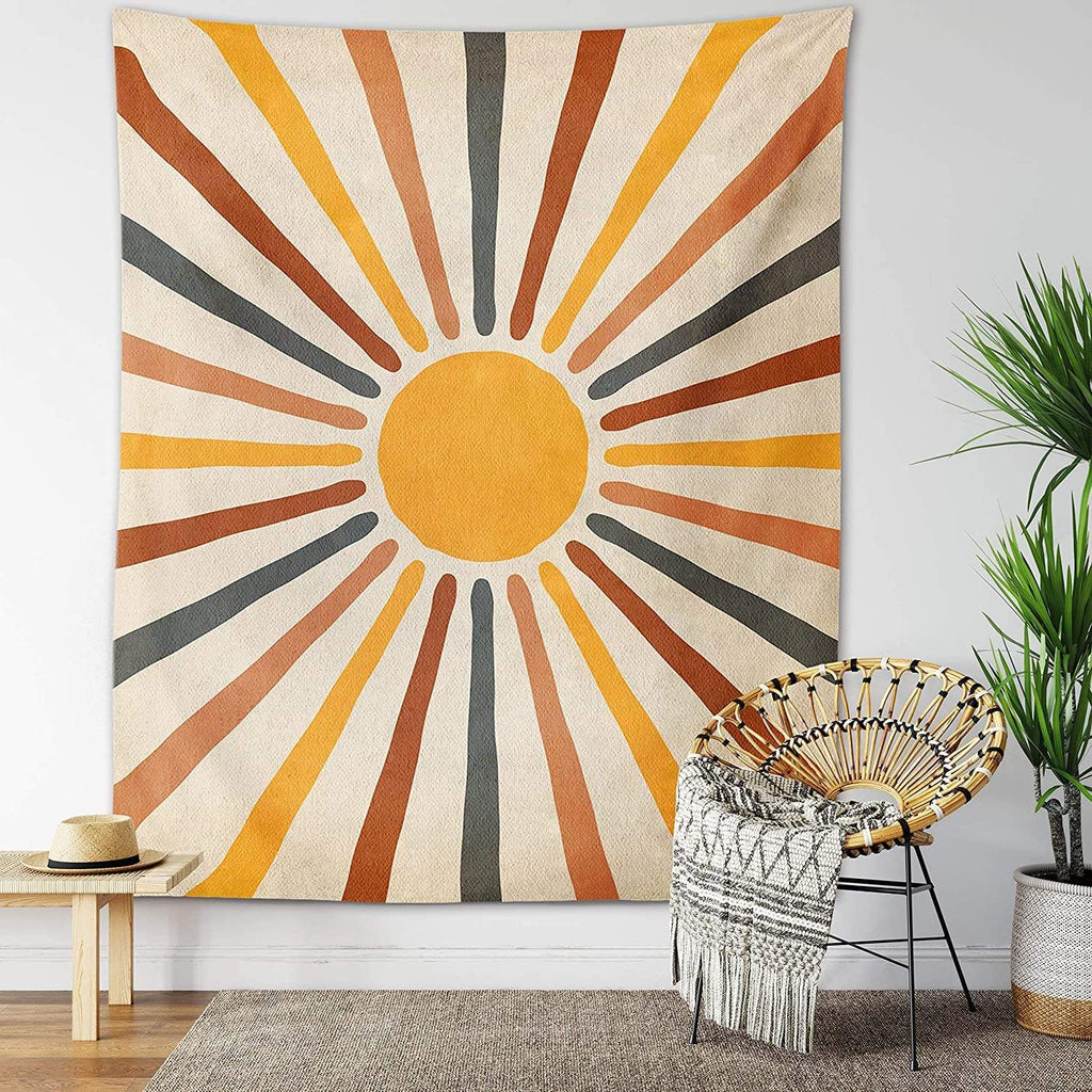 Wandteppich mit Sonnenmotiv im Boho-Stil Zorenza