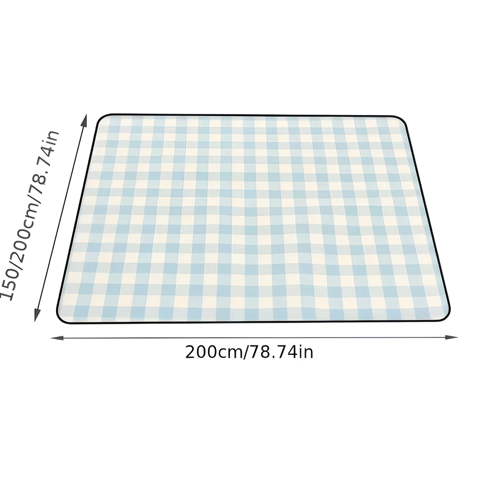 Wasserdichte Picknickdecke mit Tragegriff – Faltbar 200x200cm Zorenza