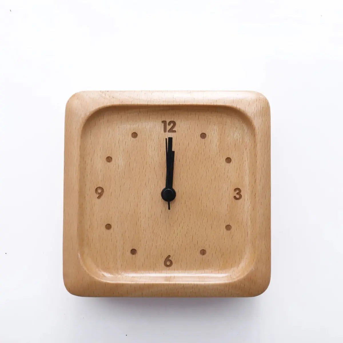 Wecker aus Buchenholz – Leises Uhrwerk, Minimales Design Zorenza