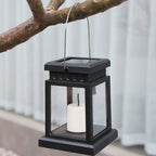 Solar-Kerzenlaterne mit LED-Flackerlicht für Garten und Balkon -    Zorenza