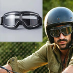 Motorradbrille im Vintage-Stil mit klarer Sicht -    Zorenza