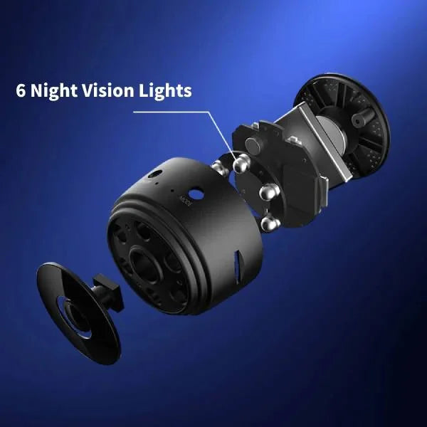 Überwachungskamera Mini – Drahtlos mit Magnet und 360° Drehung -    Zorenza
