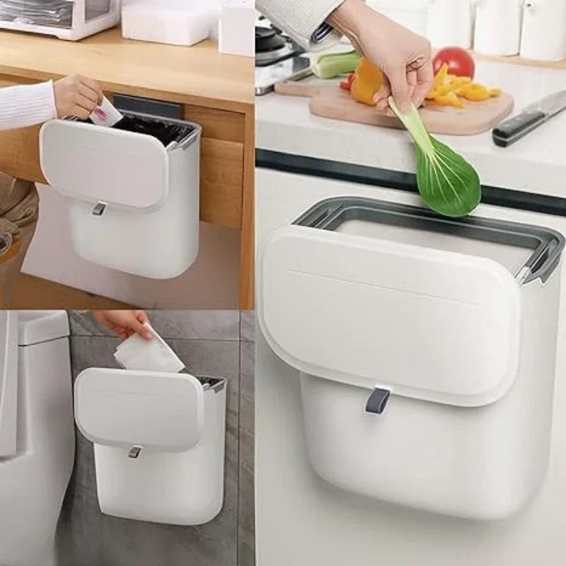 Wandmülleimer Küche mit Schwingdeckel -    Zorenza