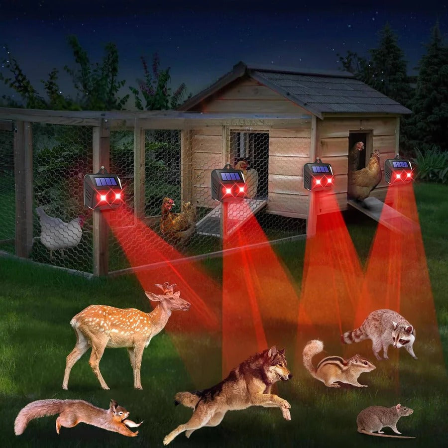 Solar-Tierabwehrgerät mit Ultraschall -    Zorenza
