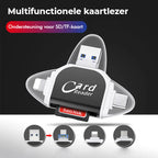 Kartenleser 4-in-1 Universal USB Lightning Micro-USB Type-C -    Zorenza