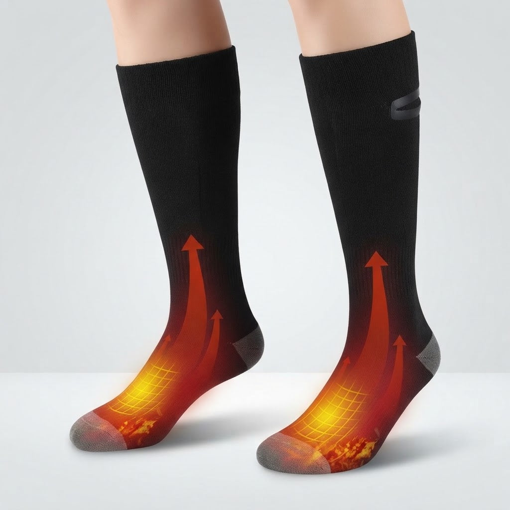 Beheizte Socken mit 3 Heizstufen und Powerbank -    Zorenza