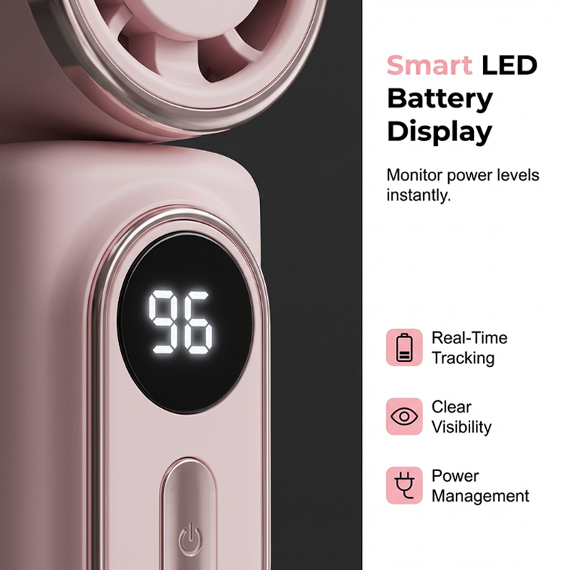 Clip Ventilator tragbar mit LED Display -    Zorenza