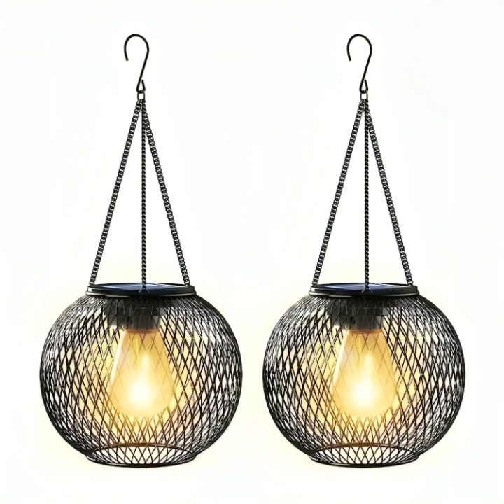 Solar-Gartenlaterne mit Metallgitter - Retro Design -    Zorenza