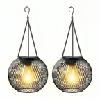 Solar-Gartenlaterne mit Metallgitter - Retro Design -    Zorenza