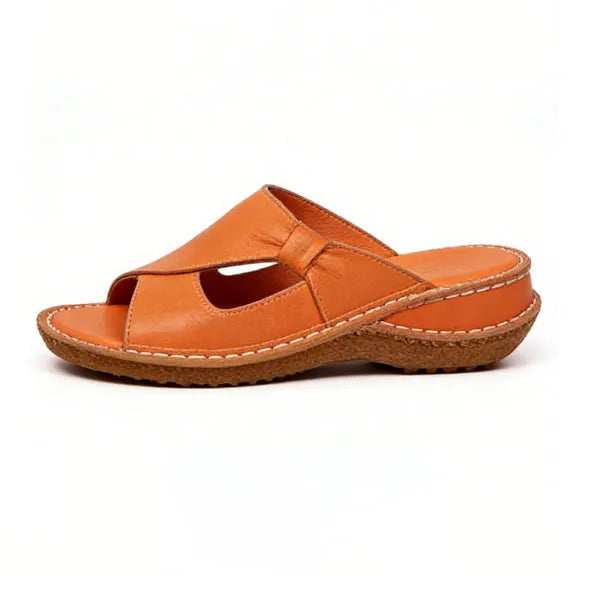 Orthopädische Leder-Sandalen — Echtes Leder, Fußgewölbestütze, Größen 35–43 -    Zorenza
