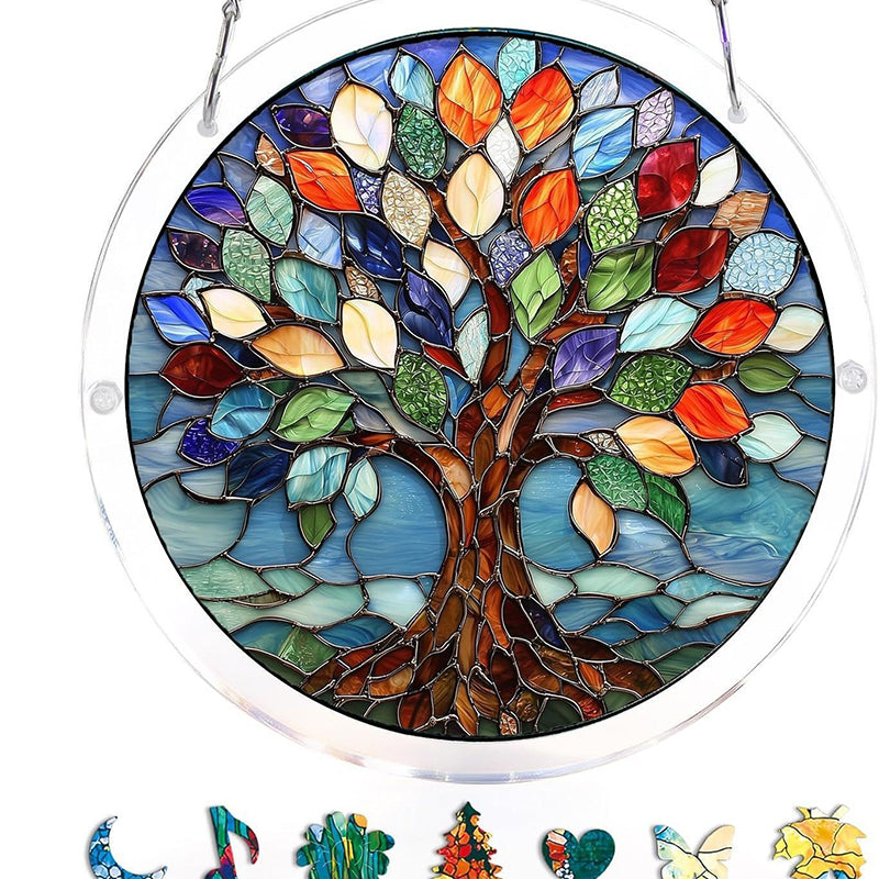Sonnenfänger Acryl rund 18,8 cm – Farbspektrum-Design -    Zorenza