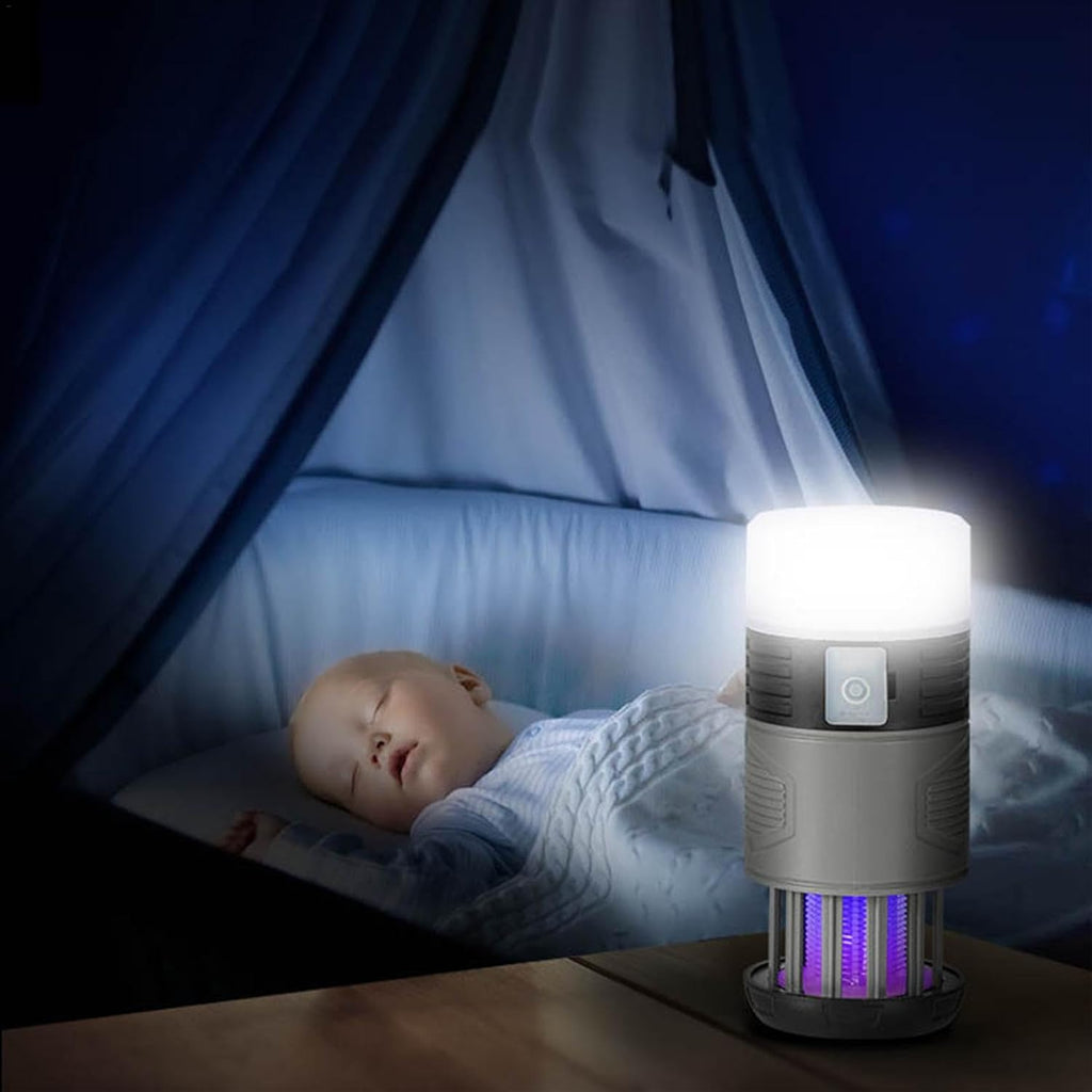 Mückenlampe Solar mit UV-Licht und LED-Taschenlampe -    Zorenza