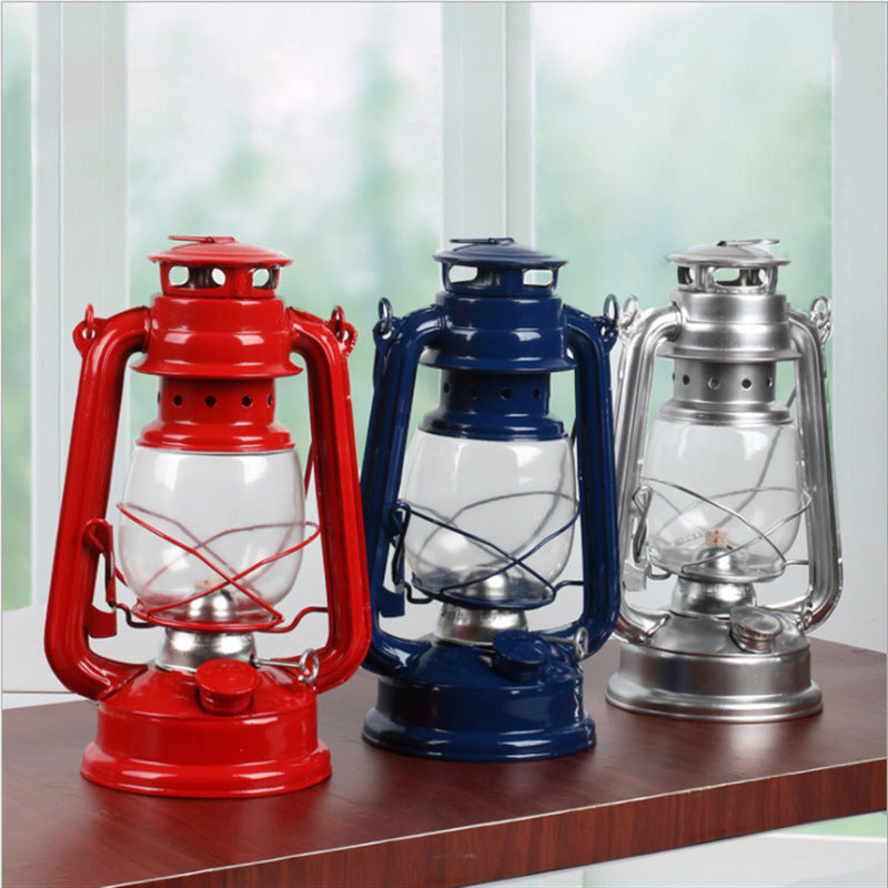 Petroleumlaterne Camping – Nostalgischer Metallschirm für Outdoor -    Zorenza