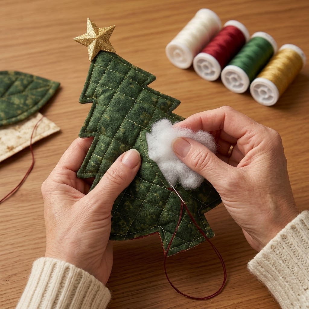 Nähset Weihnachtsfigur zum Selbernähen – Stoff-Ornament für die Tür -    Zorenza