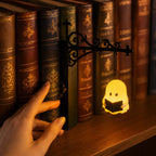 Bücherregal-Laterne mit Geist-Figur und Metallhalter -    Zorenza