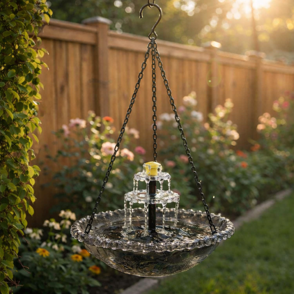 Solar-Hängebrunnen mit 2-stufigem Wasserfall Zorenza