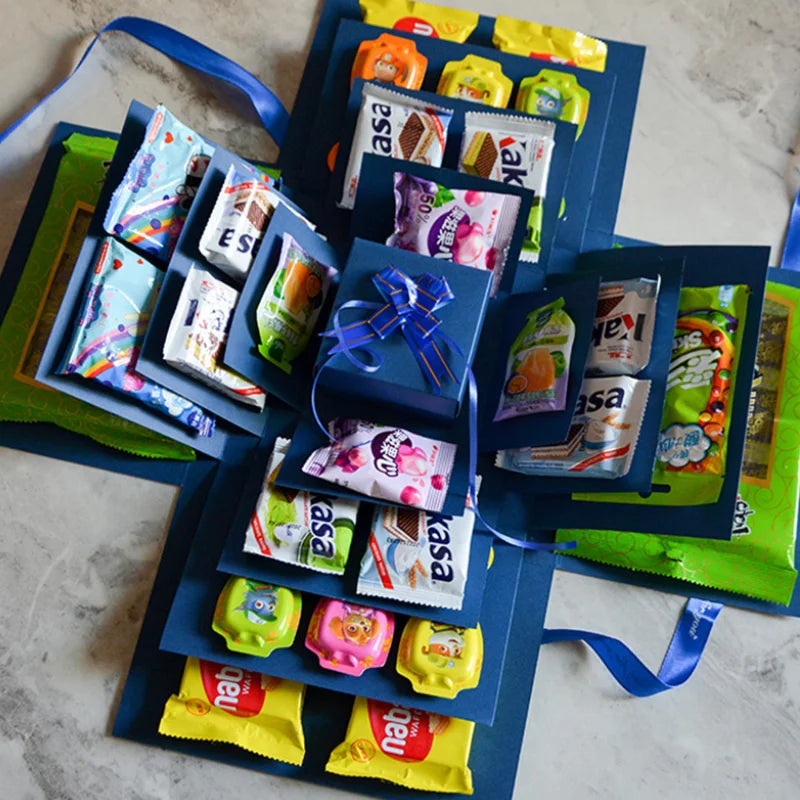 Explosive Geschenkbox 5-teilig – DIY Überraschungsbox zum Selbstbefüllen -    Zorenza