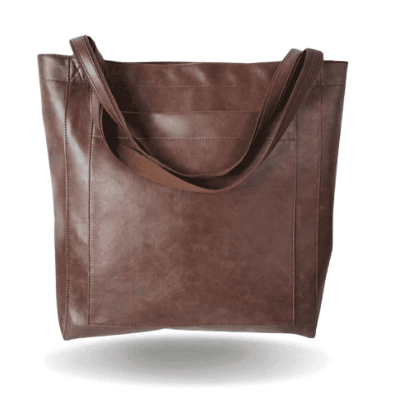 Leder-Shopper Vintage Stil für Laptop und Alltag -    Zorenza