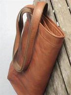 Leder-Shopper Vintage Stil für Laptop und Alltag -    Zorenza