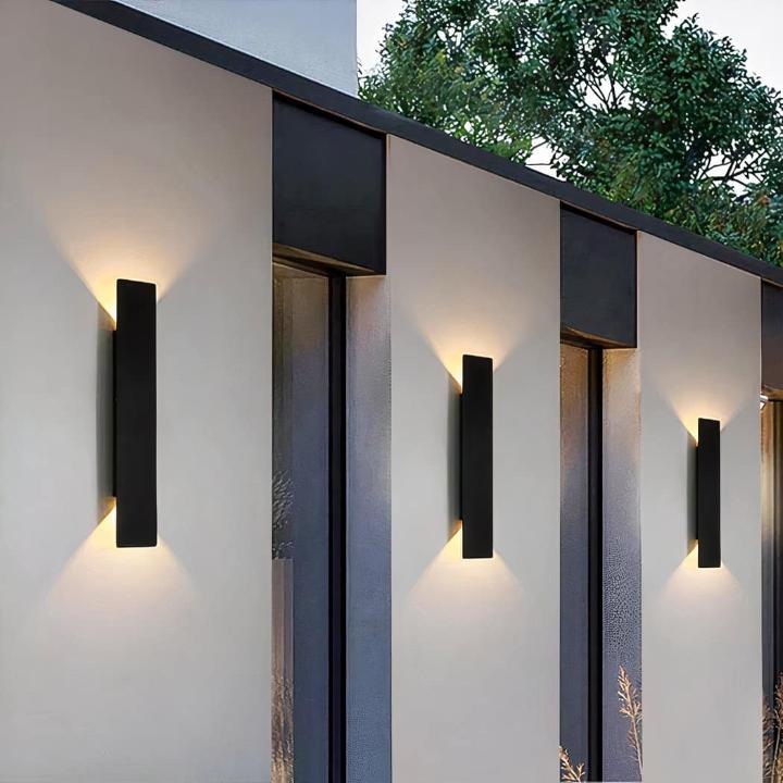 Außen-LED-Wandleuchte mit Auf-Ab-Licht – Wetterfest IP65 -    Zorenza