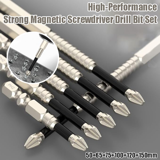 Magnetisches Schrauberbit-Set – Kein Abrutschen mehr (6er-Set) Zorenza