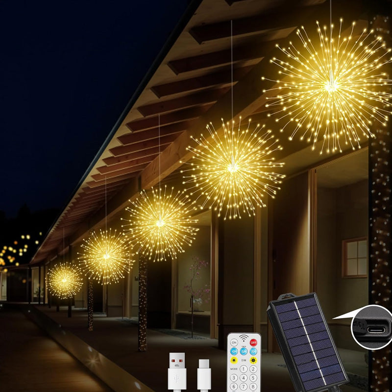 Solar Feuerwerkslichter mit automatischem Dämmerungssensor -    Zorenza