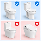 Bidet-Aufsatz Edelstahl mit Doppeldüse für WC -    Zorenza
