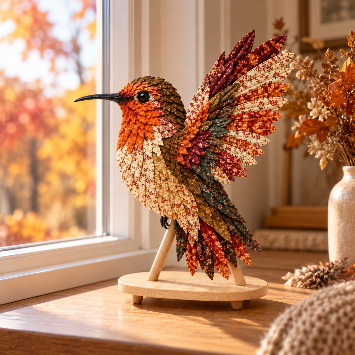 3D Stoff-Patchwork Vogel Bastelset -    Zorenza