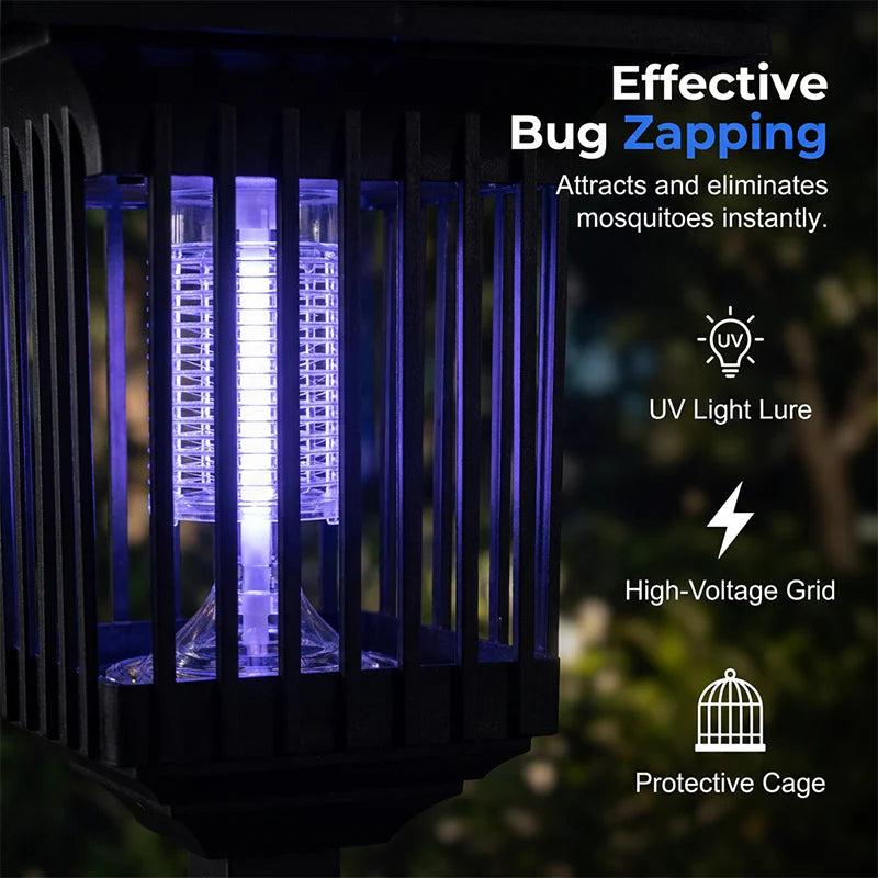Solar-Mückenlampe mit UV-Licht – Automatischer Schutz bei Dämmerung -    Zorenza