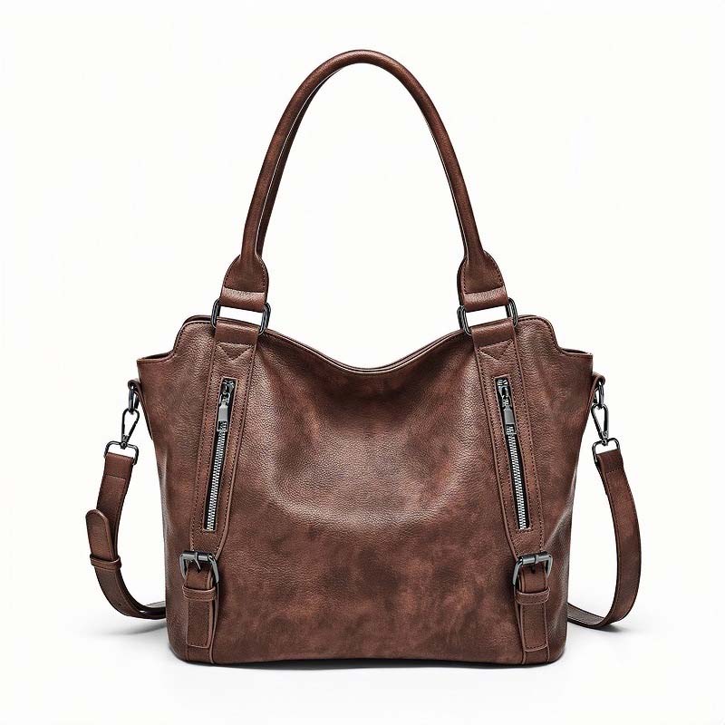 Schultertasche PU-Leder mit verstellbarem Tragegurt -    Zorenza
