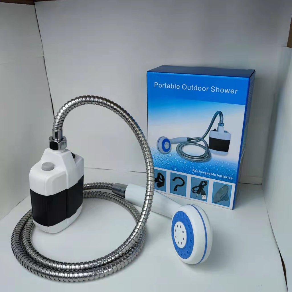 Campingdusche USB Akku mit faltbarem Wassereimer 20L -    Zorenza