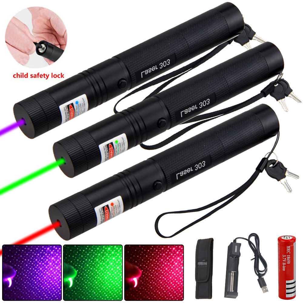 Laserpointer USB wiederaufladbar mit verstellbarem Fokus -    Zorenza